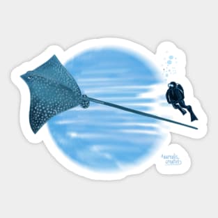 Eagle Ray Sticker